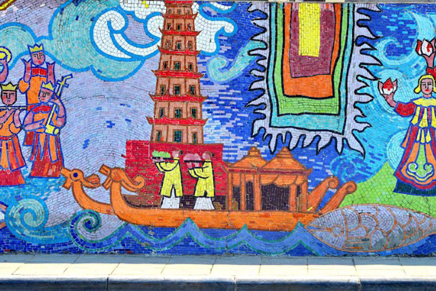 Hanoi Ceramic Mosaic Mural