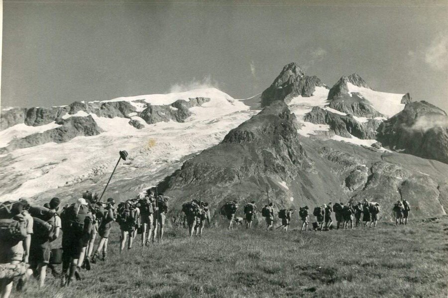 Trekking first gained popularity in English in the early 20th century. Source: Manchester Grammar School