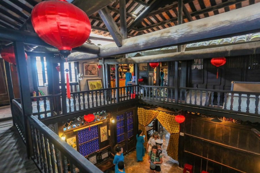 The 244-year-old Phung Hung historic house is located on a street in the center of the ancient town 