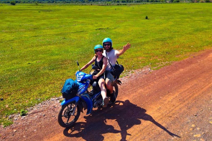 Motorbikes are the most popular mode of transportation in Houaphanh
