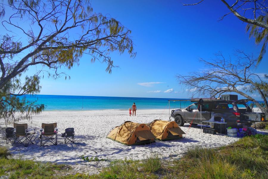 Camping on the island