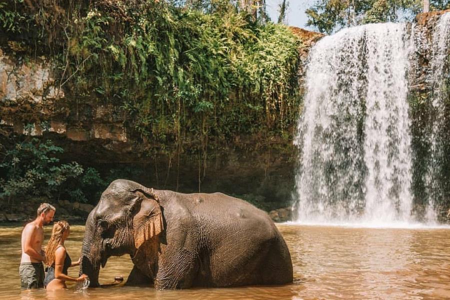 Kachang Waterfall is located in Ratanakiri Province (Cre: feedcambodia)