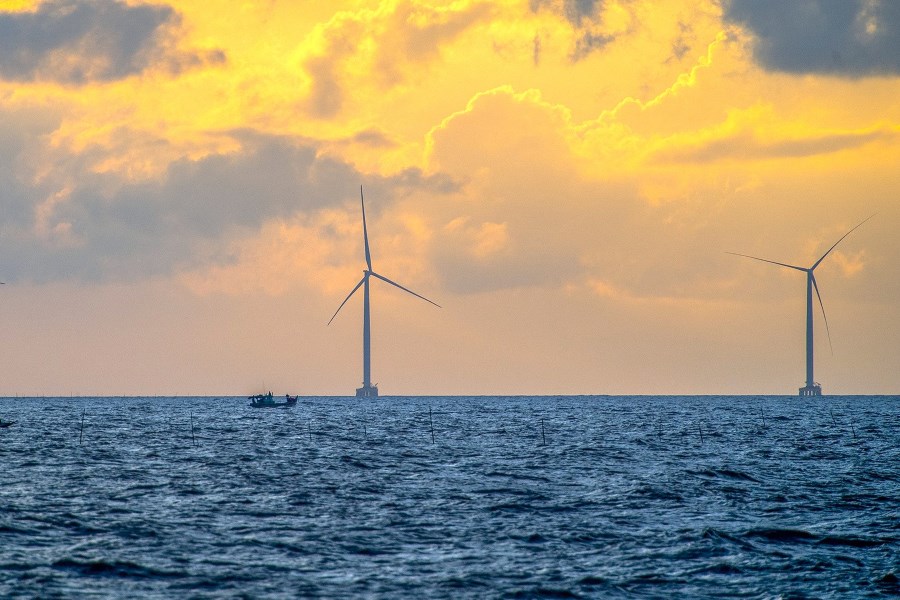 Khai Long beach windmill