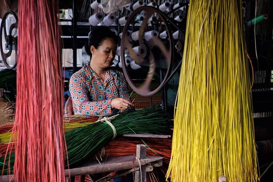 Kim Son sedge weaving village has long been famous for its beautiful handmade products