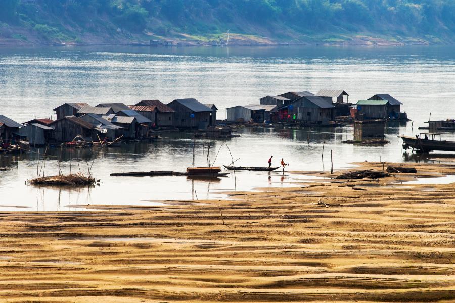 The dry season is the best time to visit Kratie 