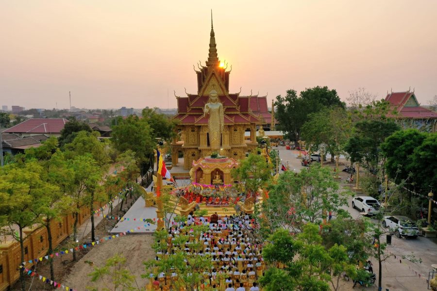 You can visit temples and pagodas to see how the locals celebrate the event