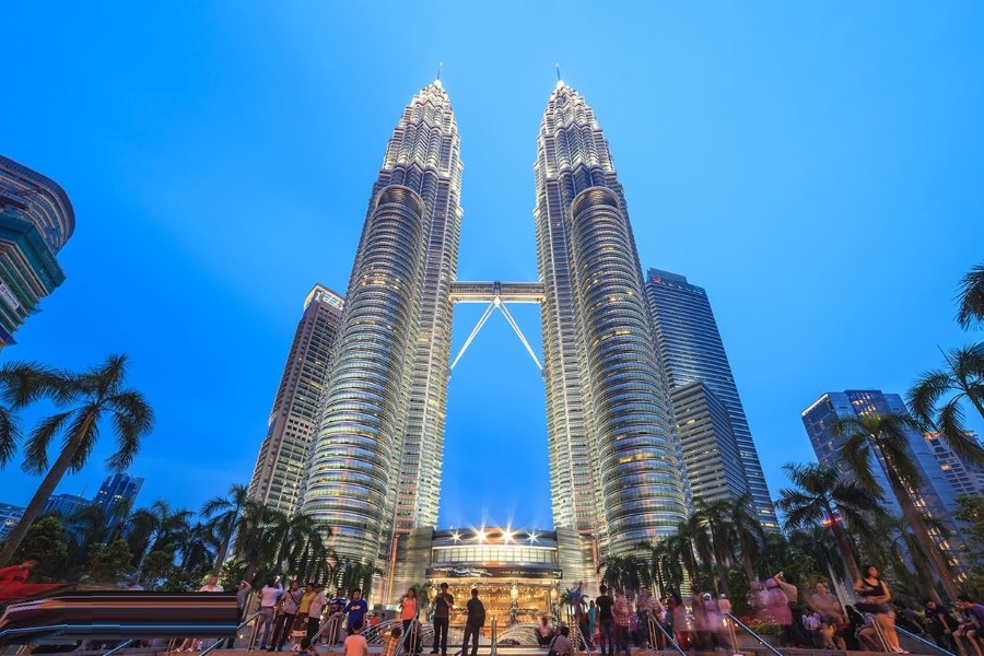 The Petronas Twin Towers are among the tallest buildings in the world