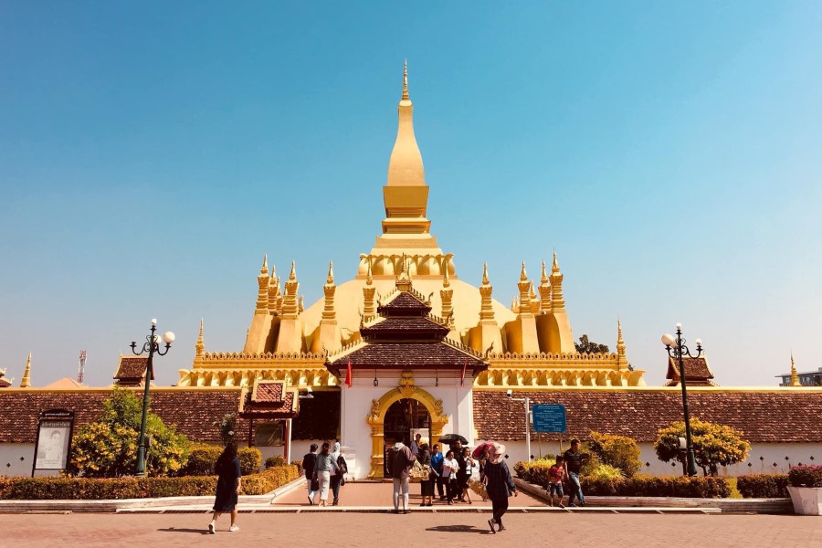  Pha That Luang is a prominent and iconic landmark 