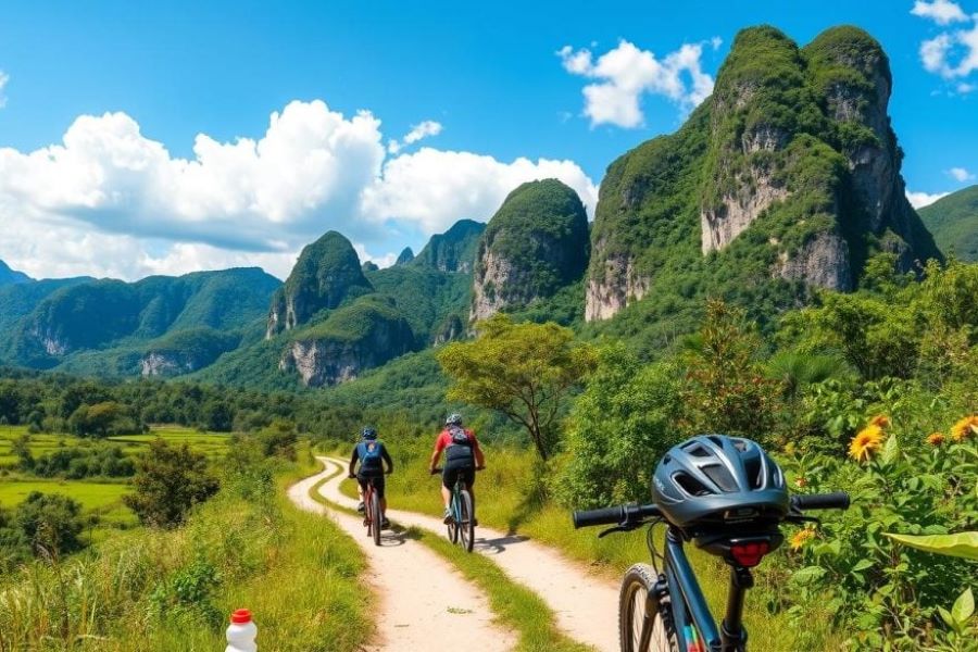 Thailand Border to Hidden Laos Cycling