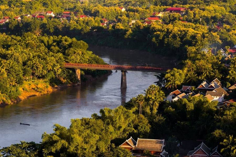 Laos is known for its peaceful vibe and unique natural scenery 