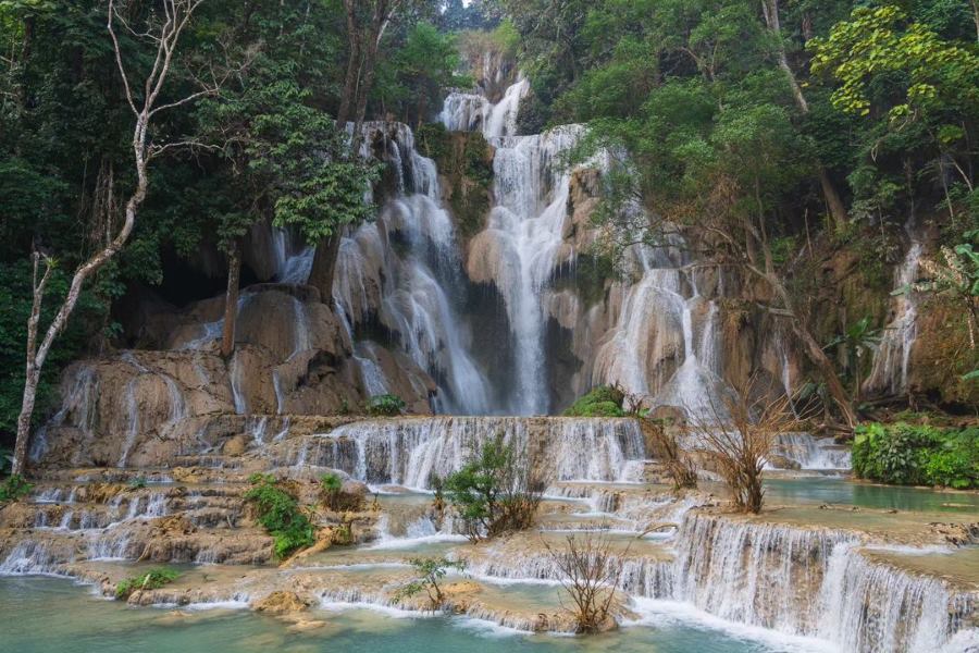 Laos 5-day tour in Luang Prabang will explore Kuang Si Waterfalls