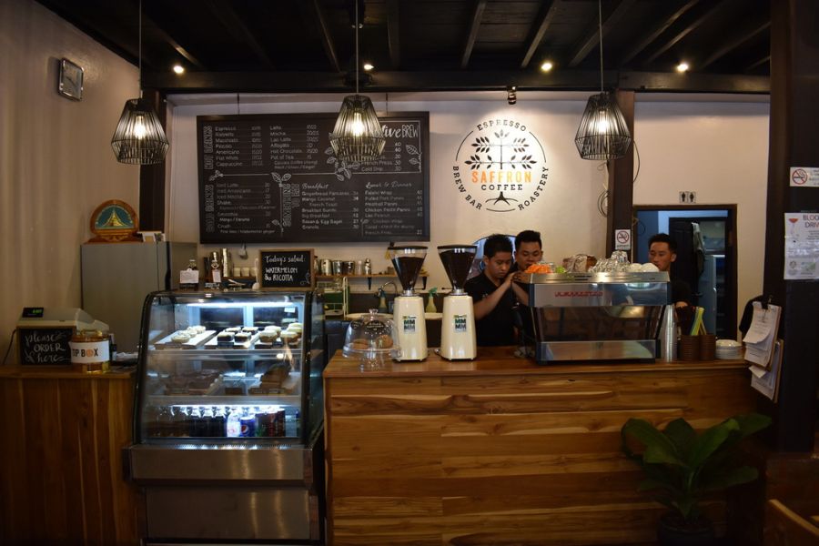 Inside of Saffron Coffee