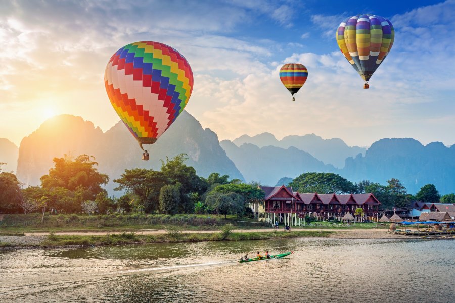 Vang Vieng attracts tourists with a variety of exciting activities