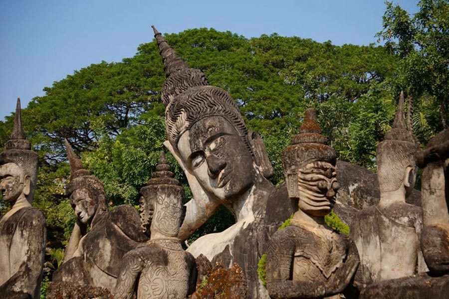 The Reclining Buddha is a prominent and significant representation of Buddha in a reclining position, often associated with the Buddha's final moments before entering Nirvana