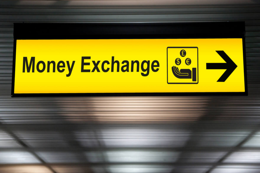 Currency exchange services are available at Malaysian airports.