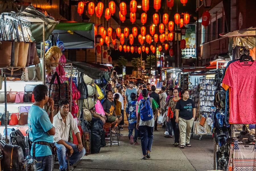 Search China Town and Central Market to exchange currencies