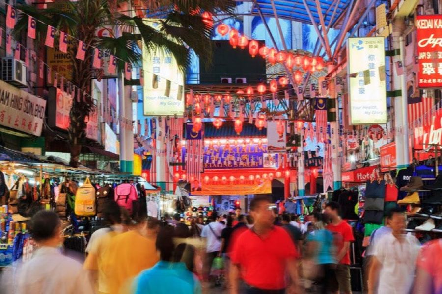 China Town is the most bustling street in Kuala Lumpur during New Year preparations 