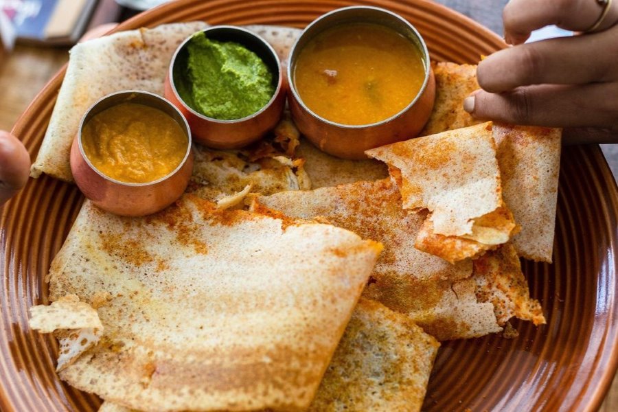 Dosai - Traditional Indian food at Thaipusam Festival 