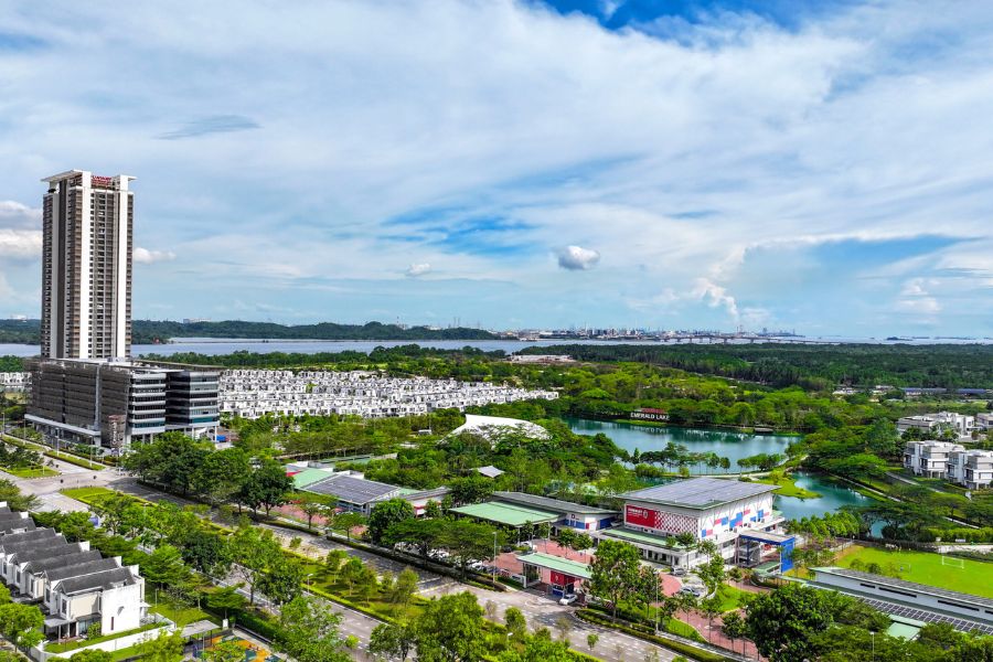 The view of Iskandar Puteri from above