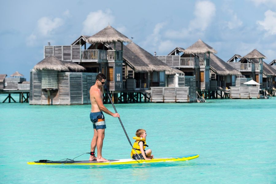 Stand-up paddleboarding in Lankayan Island