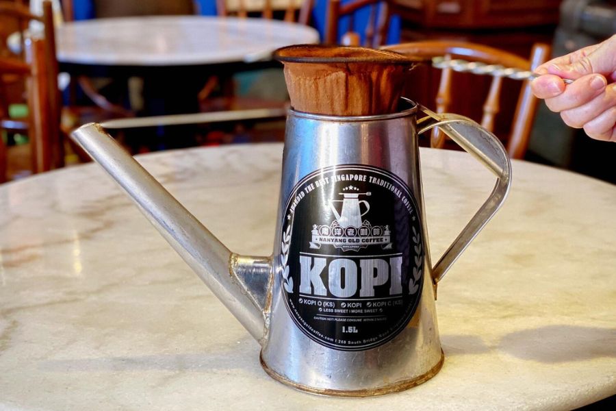 Traditional kopi coffee in Malaysia 