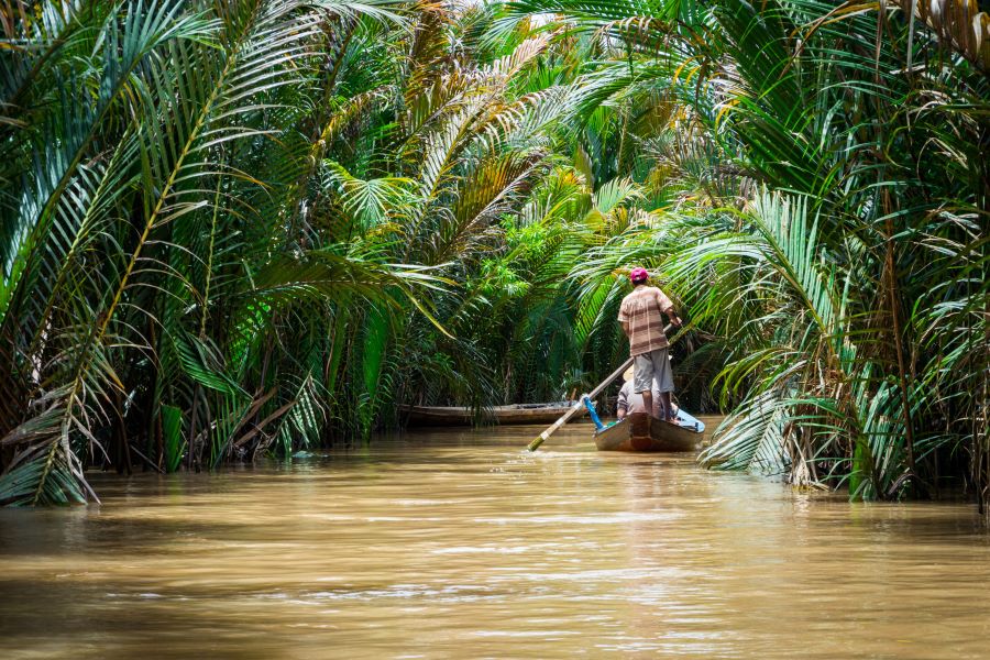 Mekong Delta on boat
