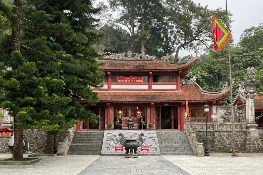 Outside Temple of Mother Goddess Tay Thien