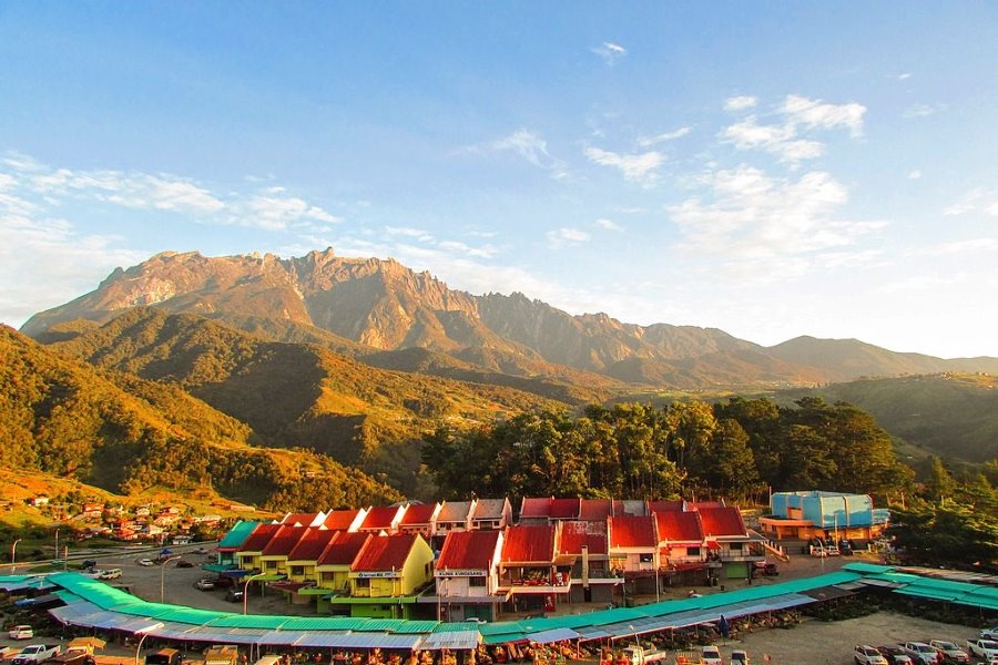 Mount Kinabalu from Kundasang Town