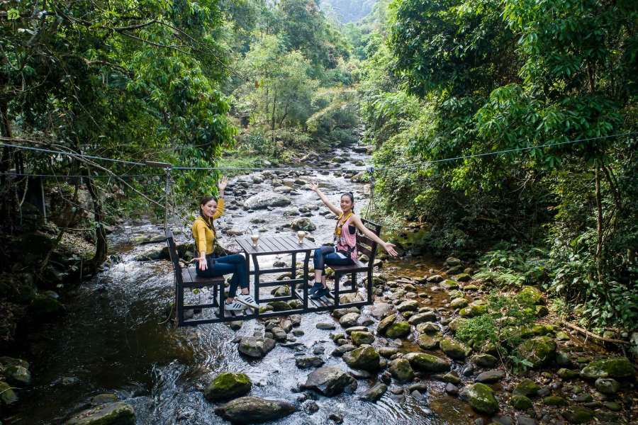 Ziplining at Nam Kat Yorla Pa