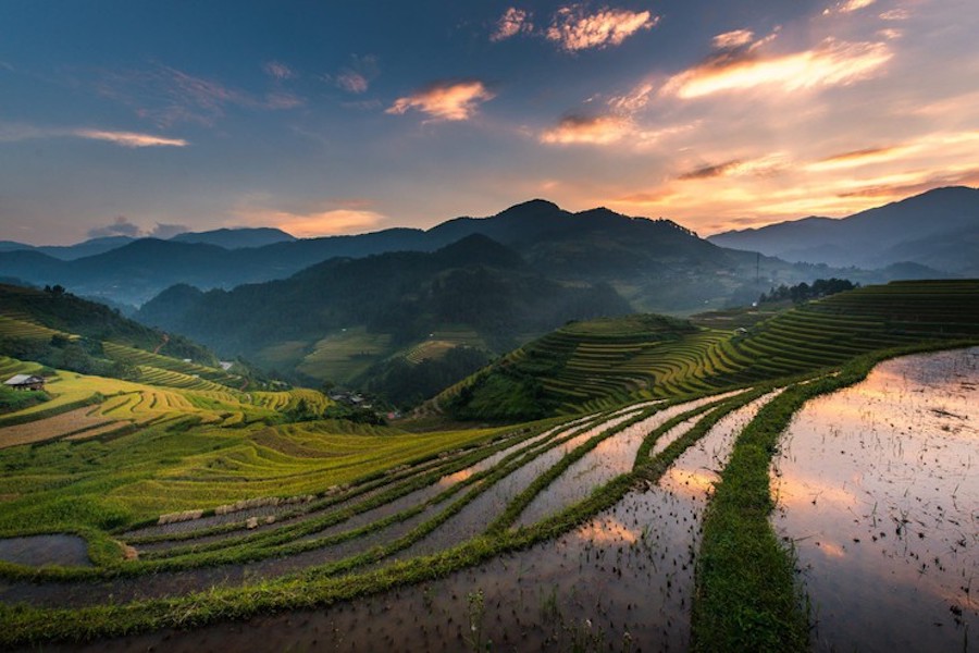 The beauty of Mu Cang Chai can be denied even in winter - Photo: Nutthavood Punpeng