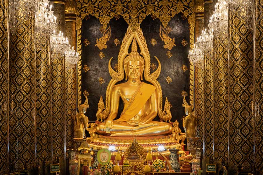 Maha Rattana Chedi Sri Trai Loka Dhatu located in Khon Kaen province of Thailand