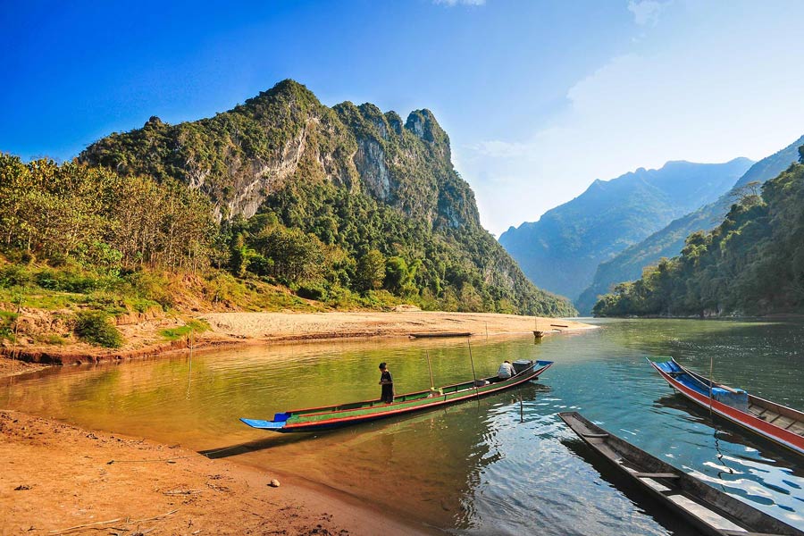 Kayaking or Boating on Nam Ou River 