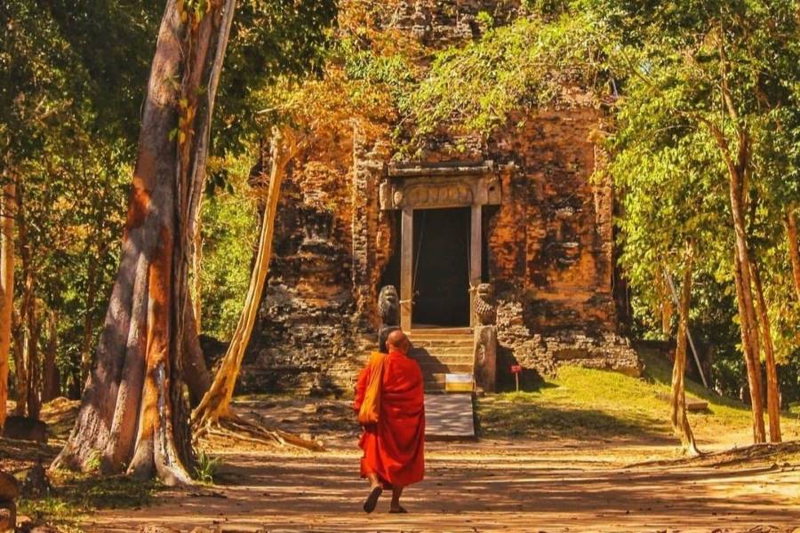 Prasat Sambor Prei Kuk is an ancient temple complex located in Cambodia 