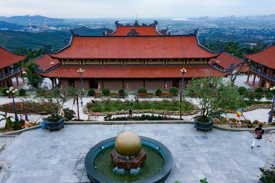 The serene atmosphere inside Yen Tu Pagoda