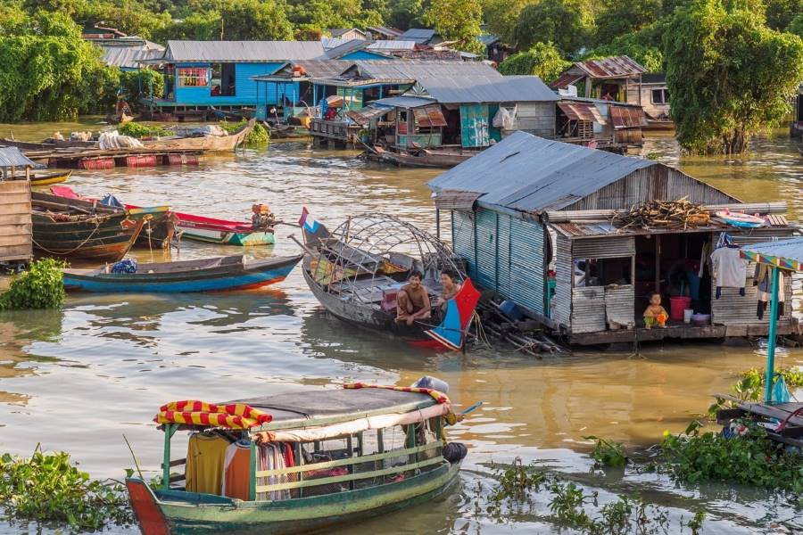 Floating Villages on Tonle Sap Lak