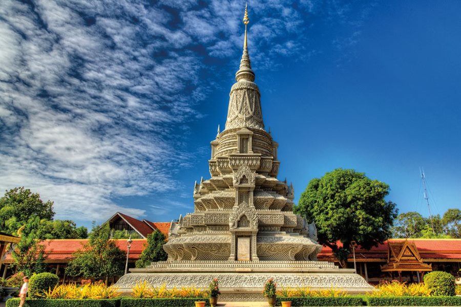 The Silver Pagoda in Phnom Penh is a prime example of Khmer architecture and culture