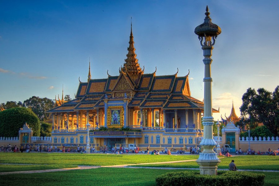 The Silver Pagoda is situated within the Royal Palace complex in Phnom Penh