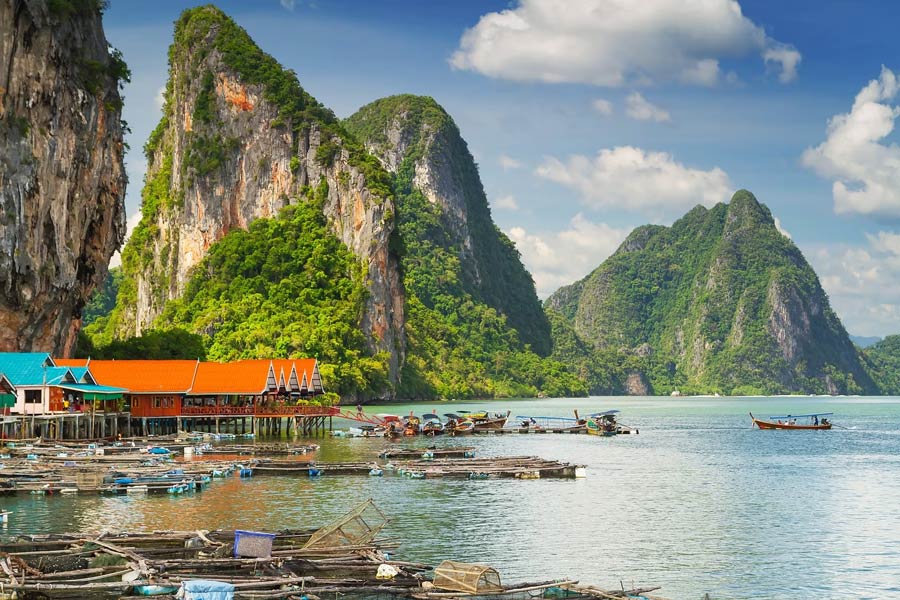  Koh Panyi is another notable destination in Phang Nga Bay, located not far from James Bond Island