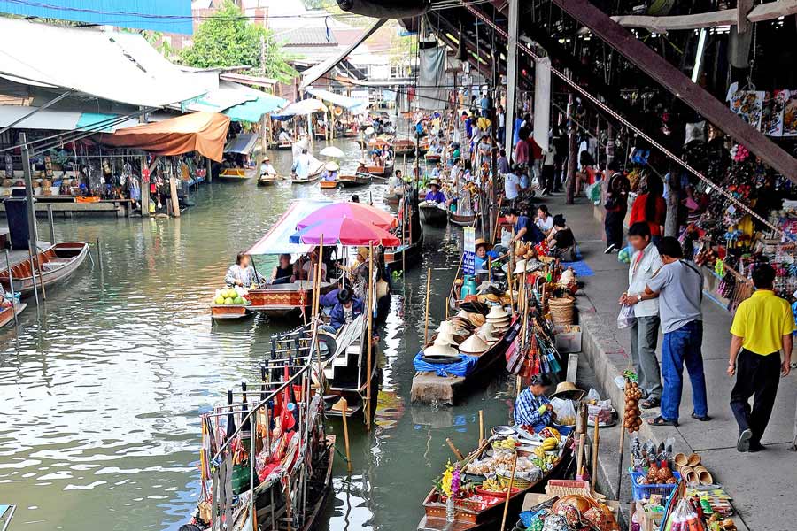 Samut Songkhram - Damnoen Saduak Floating Market