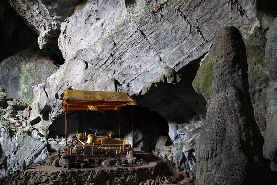 Inside Tham Phu Kham Cave