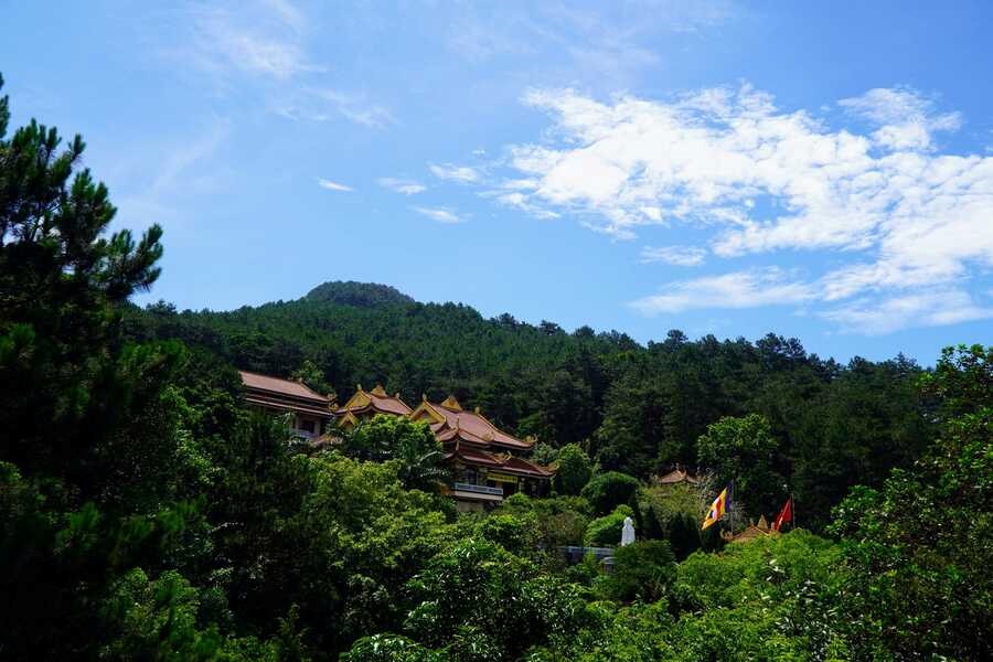 Truc Lam Tay Thien Monastery lies among Vinh Phuc's mountains and forests