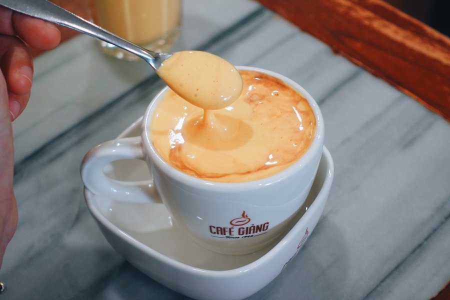 Vietnamese egg coffee
