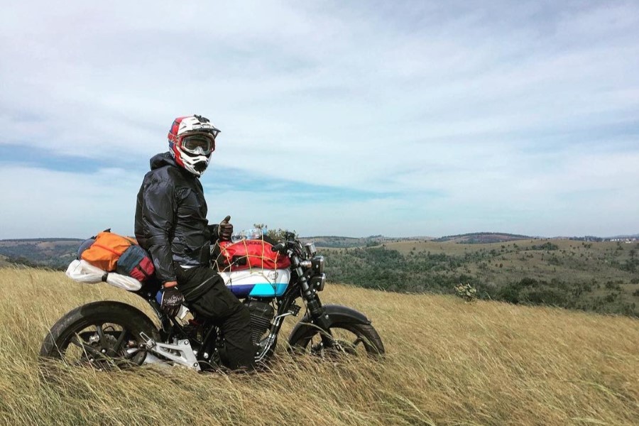 Travel to Virachey National Park is traveling by motorbike