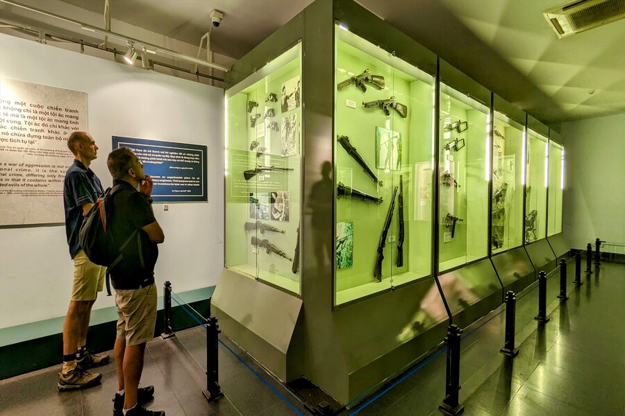 War Remnants Museum displays numerous artifacts from the Vietnam War. Source: Lao Dong Newspaper