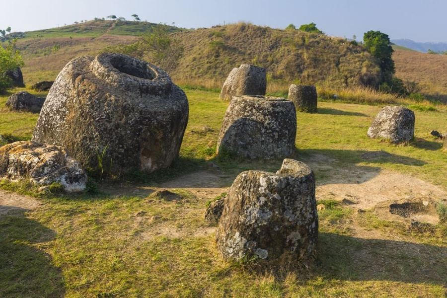 The Plain of Jars is an important archaeological site located in Xieng Khouang province