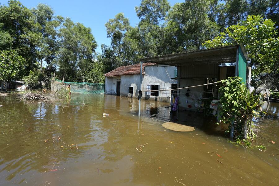 Ha Tinh suffered the most heat and severe storms in Vietnam. Source: Toquoc