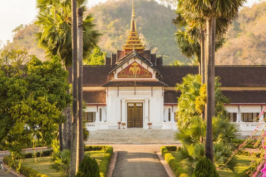 Royal Palace Museum in Luang Prabang – a city with the typical weather of northern Laos