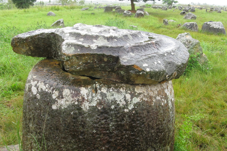 Site 1 of Plain of Jars, where the only jar with a lid up top can be found