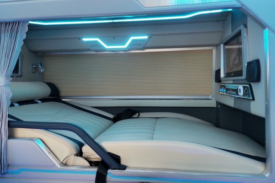 Sleeper bus is a comfortable way to travel