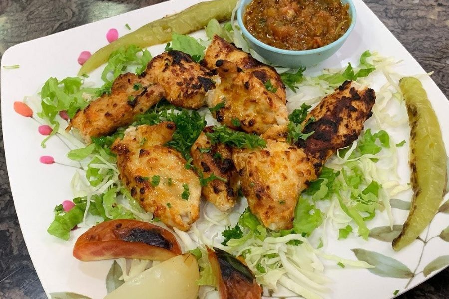 bbq boneless chicken at Nefertiti Restaurant